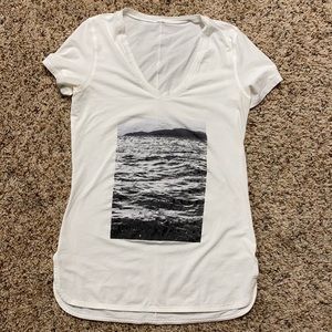 like new* lululemon prima cotton short sleeve top